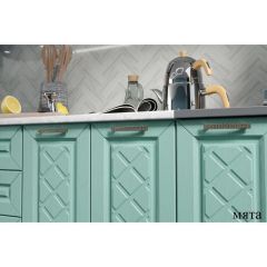 АГАВА Кухонный гарнитур (модульный) акация белая/мята в Казани - kazan.mebel24.online | фото 2