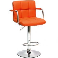 Барный стул Barneo N-69 Kruger Arm Оранжевый в Казани - kazan.mebel24.online | фото