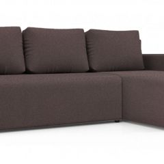 Диван угловой Алиса 3 Bahama PLUM - Teos Dark Brown в Казани - kazan.mebel24.online | фото