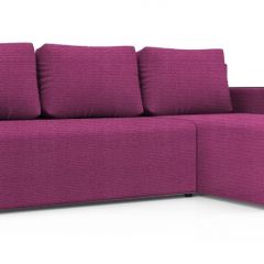 Диван угловой Алиса 3 Shaggy FUCHSIA - TEOS BLACK в Казани - kazan.mebel24.online | фото