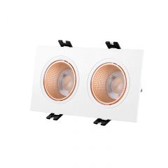 DK3072-WBR Встраиваемый светильник, IP 20, 10 Вт, GU5.3, LED, белый/бронзовый, пластик в Казани - kazan.mebel24.online | фото 2