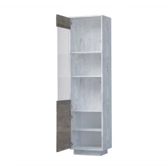 Эго ПС-1 Пенал с 2дв (бетон светлый/камень темный) цоколь в Казани - kazan.mebel24.online | фото 2