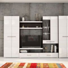 Фиеста №13 Комод глухой (Венге/Белый глянец) в Казани - kazan.mebel24.online | фото 2