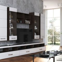 Фиеста №13 Комод глухой (Венге/Белый глянец) в Казани - kazan.mebel24.online | фото 3
