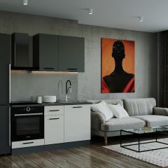 Кухонный гарнитур Лофт 1600 (Стол. 26мм) в Казани - kazan.mebel24.online | фото