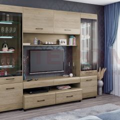 Гостиная Камелия Композиция 11 (Гикори Джексон светлый) в Казани - kazan.mebel24.online | фото