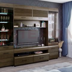 Гостиная Камелия Композиция 11 (Гикори Джексон темный) в Казани - kazan.mebel24.online | фото