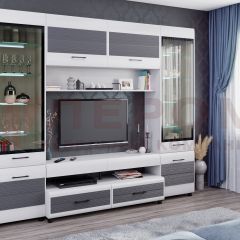 Гостиная Камелия Композиция 11 (Снежный ясень - серый) в Казани - kazan.mebel24.online | фото