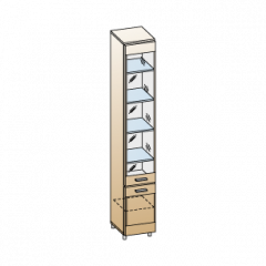 Гостиная Камелия Композиция 2 (Гикори Джексон темный) в Казани - kazan.mebel24.online | фото 8