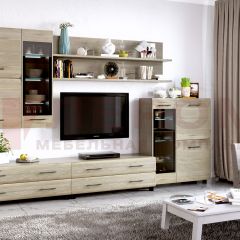 Гостиная Камелия Композиция 6 (Гикори Джексон светлый) в Казани - kazan.mebel24.online | фото