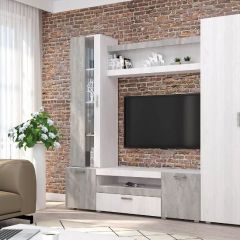 Гостиная Соло (Анкор Светлый/Бетонный Камень) в Казани - kazan.mebel24.online | фото