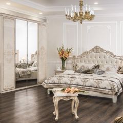 Комод 4 ящика с Зеркалом ППУ (крем) коллекция Патрисия в Казани - kazan.mebel24.online | фото 5