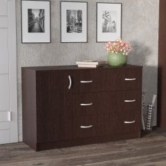 Комод Лофт (3 ящика/1 дверца) Венге в Казани - kazan.mebel24.online | фото