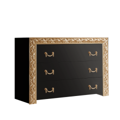 Комод Тиффани Premium черная/золото (ТФКМ-1(П) в Казани - kazan.mebel24.online | фото