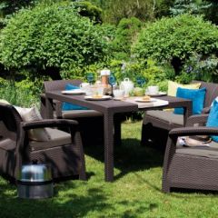 Комплект мебели Корфу Фиеста (Corfu fiesta set) коричневый в Казани - kazan.mebel24.online | фото 2