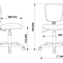 Кресло детское Бюрократ CH-204NX/PENCIL-GN зеленый карандаши в Казани - kazan.mebel24.online | фото 5