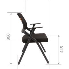 Кресло для посетителей CHAIRMAN NEXX (ткань стандарт черный/сетка DW-61) в Казани - kazan.mebel24.online | фото 7