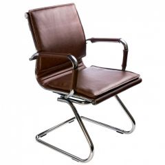 Кресло для посетителя Бюрократ CH-993-Low-V/Brown коричневый в Казани - kazan.mebel24.online | фото