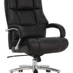 Кресло офисное BRABIX PREMIUM "Bomer HD-007" (рециклированная кожа, хром, черное) 531939 в Казани - kazan.mebel24.online | фото