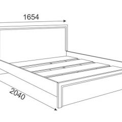 Кровать 1.6 Беатрис М06 Стандарт с настилом (Орех гепланкт) в Казани - kazan.mebel24.online | фото
