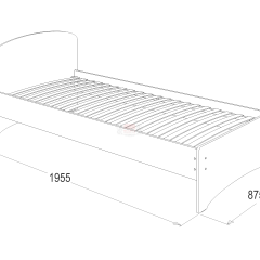 Кровать-2 одинарная (800*1900) в Казани - kazan.mebel24.online | фото 2