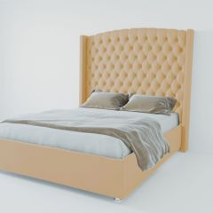 Кровать Берлин ЛЮКС с ПМ 900 (экокожа бежевая) в Казани - kazan.mebel24.online | фото 2