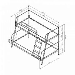 Кровать двухъярусная Дельта Лофт-20.02.04 Белый в Казани - kazan.mebel24.online | фото 2