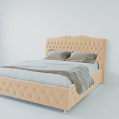 Кровать Нягань с ПМ 1400 (экокожа бежевая) в Казани - kazan.mebel24.online | фото 2