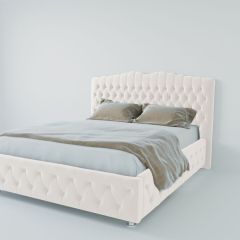Кровать Нягань с ПМ 800 (экокожа белая) в Казани - kazan.mebel24.online | фото 2