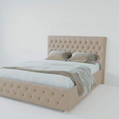 Кровать Версаль 1400 без основания (велюр светло серый) в Казани - kazan.mebel24.online | фото