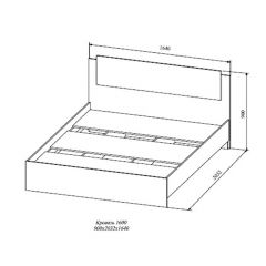 СОФИ СКР1600.1 Кровать 1600 в Казани - kazan.mebel24.online | фото 2