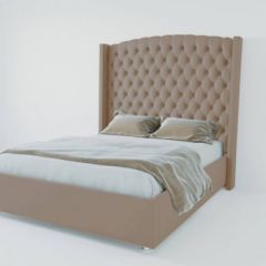 Кровать Версаль ЛЮКС с ПМ 1400 (велюр темно-серый) в Казани - kazan.mebel24.online | фото