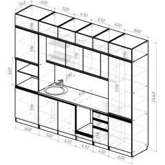 Кухонный гарнитур Адажио люкс 3000 мм в Казани - kazan.mebel24.online | фото 2