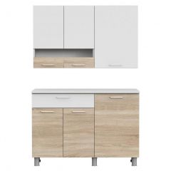 Кухонный гарнитур КГ-4 (1200) Белый/Дуб Сонома в Казани - kazan.mebel24.online | фото 5