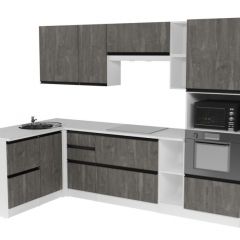 Кухонный гарнитур Ноктюрн мега прайм 1500х2700 мм в Казани - kazan.mebel24.online | фото 3