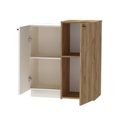 Квадро К-2 Комод 2дв. (ЛДСП миндаль-дуб крафт золотой) в Казани - kazan.mebel24.online | фото 2