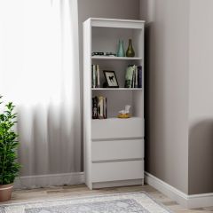 МОРИ МСТ 600.3 Стеллаж (белый) в Казани - kazan.mebel24.online | фото