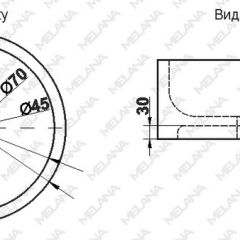 Накладная раковина melana mln-7076b (черная) в Казани - kazan.mebel24.online | фото 2