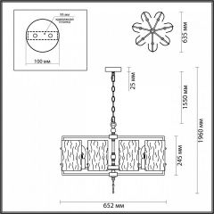 Подвесная люстра Odeon Light Elegante 4878/7 в Казани - kazan.mebel24.online | фото 4