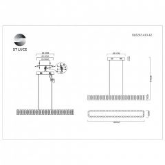 Подвесная люстра ST-Luce Estense SL6203.413.42 в Казани - kazan.mebel24.online | фото 5