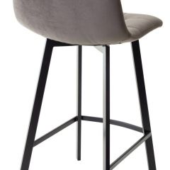 Полубарный стул CHILLI-QB SQUARE графит #14, велюр / черный каркас (H=66cm) М-City в Казани - kazan.mebel24.online | фото 2