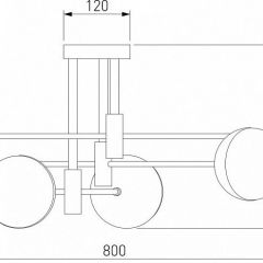 Потолочная люстра Eurosvet Nuvola 70129/6 латунь в Казани - kazan.mebel24.online | фото 4