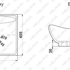 Раковина MELANA MLN-7211 в Казани - kazan.mebel24.online | фото 2