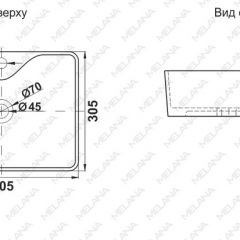 Раковина MELANA MLN-7291X в Казани - kazan.mebel24.online | фото 2