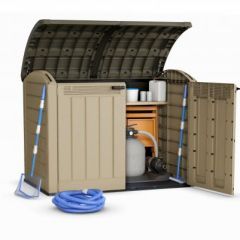 Садовый шкаф Стор ит Аут Ультра (STORE IT OUT ULTRA 2000 L) 2000 л, бежевый в Казани - kazan.mebel24.online | фото 5