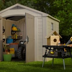 Сарай Фактор 8x6 (Factor 8x6) бежевый/серо-коричневый в Казани - kazan.mebel24.online | фото 2