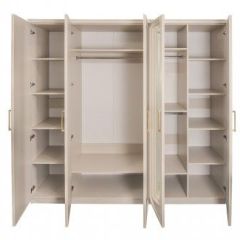 Шкаф 5-ти ств с зеркалами Мокко (бежевый) в Казани - kazan.mebel24.online | фото 2
