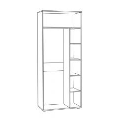 Шкаф для одежды 1751 Бьянка в Казани - kazan.mebel24.online | фото 2