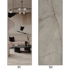 Шкаф-купе 1300 серии SILVER S1+S1+B2+PL2 (2 ящика+1 штанга+1 полка) профиль «Серебро» в Казани - kazan.mebel24.online | фото 7