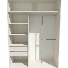 Шкаф-купе 1400 серии SOFT D8+D2+B2+PL4 (2 ящика+F обр.штанга) профиль «Графит» в Казани - kazan.mebel24.online | фото 2